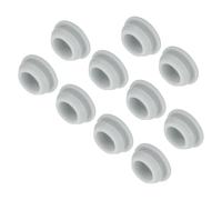 QUARKZMAN 10Pcs Cache Trou Meuble Bouchon Silicone 12mm Diamètre de Montage Gris Largeur de Rainure Étroite 2mm Joint de Panneau Rond pour Cloisons de Cuisine, Couvercle d'Étanchéité