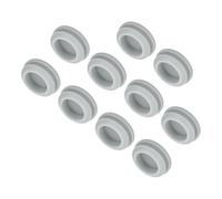 QUARKZMAN 10Pcs Cache Trou Meuble Bouchon Silicone 17mm Diamètre de Montage Gris Largeur de Rainure Étroite 2mm Joint de Panneau Rond pour Cloisons de Cuisine, Couvercle d'Étanchéité