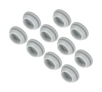 QUARKZMAN 10Pcs Cache Trou Meuble Bouchon Silicone 18mm Diamètre de Montage Gris Largeur de Rainure Étroite 2mm Joint de Panneau Rond pour Cloisons de Cuisine, Couvercle d'Étanchéité