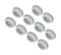 QUARKZMAN 10Pcs Cache Trou Meuble Bouchon Silicone 24mm Diamètre de Montage Gris Largeur de Rainure Étroite 2.5mm Joint de Panneau Rond pour Cloisons de Cuisine, Couvercle d'Étanchéité