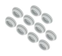 QUARKZMAN 10Pcs Cache Trou Meuble Bouchon Silicone 25mm Diamètre de Montage Gris Largeur de Rainure Étroite 2mm Joint de Panneau Rond pour Cloisons de Cuisine, Couvercle d'Étanchéité