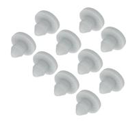 QUARKZMAN 10Pcs Cache Trou Meuble Bouchon Silicone 3mm Diamètre de Montage Gris Largeur de Rainure Étroite 1.5mm Joint de Panneau Rond pour Cloisons de Cuisine, Couvercle d'Étanchéité