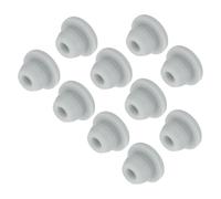 QUARKZMAN 10Pcs Cache Trou Meuble Bouchon Silicone 5.5mm Diamètre de Montage Gris Largeur de Rainure Étroite 1.5mm Joint de Panneau Rond pour Cloisons de Cuisine, Couvercle d'Étanchéité