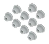 QUARKZMAN 10Pcs Cache Trou Meuble Bouchon Silicone 6.5mm Diamètre de Montage Gris Largeur de Rainure Étroite 2mm Joint de Panneau Rond pour Cloisons de Cuisine, Couvercle d'Étanchéité