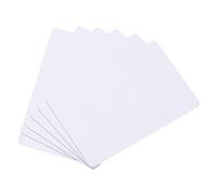 QUARKZMAN 10Pcs Cartes PVC Vierges Couleur, CR80 15 Mil Cartes Plastiques Vierges Carte ID Étanche Pour ID Badge, Cartes De Crédit, Badges D'identification, Imprimante, Blanc