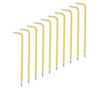 QUARKZMAN 10Pcs Clé Hexagonale à Extrémité Sphérique 4mm S2 en Acier en Forme de L, Clés Hexagonales SAE à Bras Long, Outil de Réparation pour la Réparation à Domicile