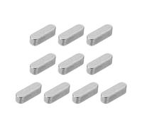 QUARKZMAN 10Pcs Clés à Plume à Extrémité Ronde, 6 x 6 x 20 mm, en Acier Inoxydable, pour la Fixation d'Arbre en Parallèle