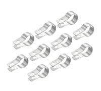 QUARKZMAN 10pcs Collier de Serrage Divisive Anneau Cintre Tuyau Sangle Ajustement 1"(25 mm) Métal Tuyau Colliers Plafond Montage Tuyau Support Support pour Tuyau Tube