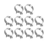 QUARKZMAN 10pcs Collier De Serrage Pour Injection De Carburant 29-31mm Ajustable En Acier Inoxydable 304 Mini Collier Pour Tuyau De Gaz Pour Automotive Agriculture Tuyau