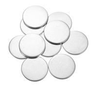 QUARKZMAN 10Pcs Disques en Acier Inoxydable, 34mm de Diamètre, 3mm d'Épaisseur en Acier Inoxydable 304 Feuille Ronde Plate Ronde pour l'Estampage du Métal et la Fabrication de Bijoux