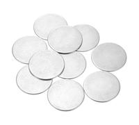 QUARKZMAN 10Pcs Disques en Acier Inoxydable, 45mm de Diamètre, 1.5mm d'Épaisseur en Acier Inoxydable 304 Feuille Ronde Plate Ronde pour l'Estampage du Métal et la Fabrication de Bijoux