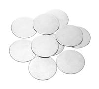 QUARKZMAN 10Pcs Disques en Acier Inoxydable, 50mm de Diamètre, 1.5mm d'Épaisseur en Acier Inoxydable 304 Feuille Ronde Plate Ronde pour l'Estampage du Métal et la Fabrication de Bijoux