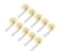 QUARKZMAN 10Pcs Disques Piezoelectriques 50mm Microphones Capteurs Acoustiques Transducteurs Declencheurs Buzzer Batterie Guitare