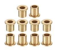 QUARKZMAN 10pcs Douille à Bride, Coussinet à Bride en Bronze Fritté, Douille à Collerette Auto-Lubrifiant 8x12x15mm(ID x OD x Longueur) pour Appareils Électriques Électroménager Machines