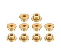 QUARKZMAN 10pcs Douille à Bride, Coussinet à Bride en Bronze Fritté, Douille à Collerette Auto-Lubrifiant 4x8x6mm(ID x OD x Longueur) pour Appareils Électriques Électroménager Machines