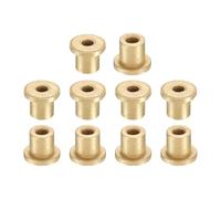QUARKZMAN 10pcs Douille à Bride, Coussinet à Bride en Bronze Fritté, Douille à Collerette Auto-Lubrifiant 4x8x10mm(ID x OD x Longueur) pour Appareils Électriques Électroménager Machines