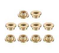 QUARKZMAN 10pcs Douille à Bride, Coussinet à Bride en Bronze Fritté, Douille à Collerette Auto-Lubrifiant 6x10x6mm(ID x OD x Longueur) pour Appareils Électriques Électroménager Machines