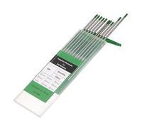 QUARKZMAN 10pcs Electrodes De Soudage TIG Tungstene 1/8" x 7" Pure Pour Soudage Acier Inoxydable, Soudage Alliage Aluminium Magnesium Industrie Fabrication, Vert WP