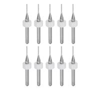 QUARKZMAN 10Pcs Embouts de Fraise 1mm en Carbure de Tungstène pour Fraiseuse CNC, Outils de Gravure pour Circuit Imprimé, Machine de Fraisage du Bois, Tige Droite de 1/8 Pouce
