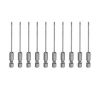 QUARKZMAN 10Pcs Embouts de Tournevis Plats Magnétiques Sl2 en Acier S2 2mm Embout de Tournevis à Tête Plate 1/4" Tige Hexagonale Embouts de Tournevis de Qualité Industrielle de 3" de Long