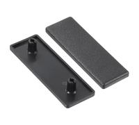 QUARKZMAN 10Pcs Embouts d'Extrémité en Nylon 20x60mm 2060 pour Chariot Noir | Profilé en Aluminium à Rainure en T, Embout d'Extrusion Standard Européen, Support de Réservoir à Poissons