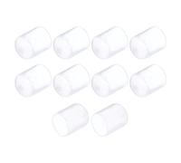 QUARKZMAN 10Pcs Embouts en Caoutchouc de 19 mm (3/4 Pouces) de Diamètre Intérieur, Couvercle d'Extrémité Rond en Vinyle, Protecteurs de Filetage de Vis, Transparent