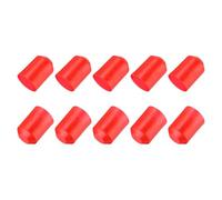 QUARKZMAN 10Pcs Embouts Thermorétractables 45mm ID x 65mm L Ratio 3:1 Étanche Fil Électrique Gaine Thermorétractable Caps Doublés Scellés pour Fil Câble, Rouge