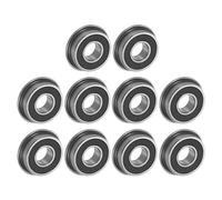 QUARKZMAN 10pcs F698-2RS Bride Bille Roulement 8x19x6mm Bride Roulements | Chrome Acier, Double Scellé
