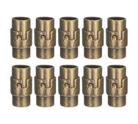 QUARKZMAN 10pcs Fermoirs Magnétiques Pour Extrémités De Cordon En Cuir Avec Trou De 7mm coque Pour Extrémités De Cordon Fermetures Boucle Pour Bracelet En Cuir Pour De Fabrication, Bronze