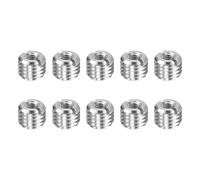 QUARKZMAN 10pcs Filetages De Réparation M12 x 1.75 Mâle Vers M6 x 1 Femelle 10mm De Longueur En Acier Inoxydable Réducteurs Filetés Métriques Auto-Taraudeurs Manchons Filetés Réducteurs