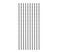 QUARKZMAN 10pcs Foret Hélicoïdal Extra Long Perceuse Mèches, 2mm HSS Perceuse Embout avec Haute-Vitesse Acier Droit Tige 100mm Longueur pour Métal Boiserie Plastique Aluminium Alliage
