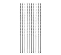 QUARKZMAN 10pcs Foret Hélicoïdal Extra Longue Perceuse Mèches, 1,2mm HSS Perceuse Mèche avec Haute-Vitesse Acier Droit Tige 80mm Longueur pour Métal Boiserie Plastique Aluminium Alliage