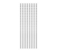 QUARKZMAN 10pcs Foret Hélicoïdal Extra Longue Perceuse Mèches, 1,3mm HSS Perceuse Mèche avec Haute-Vitesse Acier Droit Tige 100mm Longueur pour Métal Boiserie Plastique Aluminium Alliage