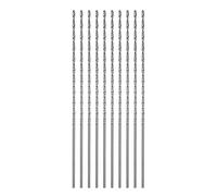 QUARKZMAN 10pcs Foret Hélicoïdal Extra Longue Perceuse Mèches, 1,5mm HSS Perceuse Mèche avec Haute-Vitesse Acier Droit Tige 100mm Longueur pour Métal Boiserie Plastique Aluminium Alliage