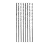 QUARKZMAN 10pcs Foret Hélicoïdal Extra Longue Perceuse Mèches, 1,7mm HSS Perceuse Mèche avec Haute-Vitesse Acier Droit Tige 75mm Longueur pour Métal Boiserie Plastique Aluminium Alliage