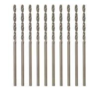 QUARKZMAN 10Pcs Forets Hélicoïdaux en Cobalt 1,4 mm / 0,055" en Acier Rapide M35 HSS pour Acier Inoxydable, Cuivre, Bois, Plastique et Autres Matériaux Durs