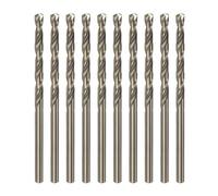 QUARKZMAN 10Pcs Forets Hélicoïdaux en Cobalt 3,8 mm / 0,15" en Acier Rapide M35 HSS pour Acier Inoxydable, Cuivre, Bois, Plastique et Autres Matériaux Durs