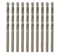 QUARKZMAN 10Pcs Forets Hélicoïdaux en Cobalt 3,9 mm / 0,154" en Acier Rapide M35 HSS pour Acier Inoxydable, Cuivre, Bois, Plastique et Autres Matériaux Durs