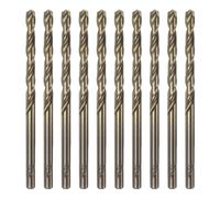 QUARKZMAN 10Pcs Forets Hélicoïdaux en Cobalt 4,1mm / 0,161" en Acier Rapide M35 HSS pour Acier Inoxydable, Cuivre, Bois, Plastique et Autres Matériaux Durs