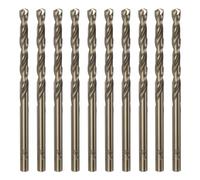QUARKZMAN 10Pcs Forets Hélicoïdaux en Cobalt 4,3 mm / 0,169" en Acier Rapide M35 HSS pour Acier Inoxydable, Cuivre, Bois, Plastique et Autres Matériaux Durs
