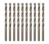 QUARKZMAN 10Pcs Forets Hélicoïdaux en Cobalt 4,8 mm / 0,189" en Acier Rapide M35 HSS pour Acier Inoxydable, Cuivre, Bois, Plastique et Autres Matériaux Durs
