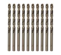 QUARKZMAN 10Pcs Forets Hélicoïdaux en Cobalt 5,5 mm / 0,217" en Acier Rapide M35 HSS pour Acier Inoxydable, Cuivre, Bois, Plastique et Autres Matériaux Durs