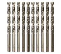 QUARKZMAN 10Pcs Forets Hélicoïdaux en Cobalt 6,1mm / 0,24" en Acier Rapide M35 HSS pour Acier Inoxydable, Cuivre, Bois, Plastique et Autres Matériaux Durs