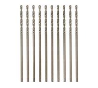 QUARKZMAN 10Pcs Forets Hélicoïdaux en Cobalt de 1mm / 0,039" en Acier Rapide M35 HSS pour Acier Inoxydable, Cuivre, Bois, Plastique et Autres Matériaux Durs
