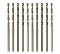 QUARKZMAN 10Pcs Forets Hélicoïdaux en Cobalt de 2,2 mm / 0,087" en Acier Rapide M35 HSS pour Acier Inoxydable, Cuivre, Bois, Plastique et Autres Matériaux Durs