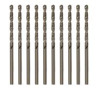 QUARKZMAN 10Pcs Forets Hélicoïdaux en Cobalt de 2,5 mm / 0,098" en Acier Rapide M35 HSS pour Acier Inoxydable, Cuivre, Bois, Plastique et Autres Matériaux Durs
