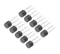 QUARKZMAN 10Pcs Fusible Micro Lent à Soufflage Lent Cylindrique Monté en DIP pour Pièces Électroniques Réparation de PCB LCD, T250mA 250mA 250V, Noir