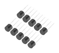 QUARKZMAN 10Pcs Fusible Micro Lent à Soufflage Lent Cylindrique Monté en DIP pour Pièces Électroniques Réparation de PCB LCD, T5A 5A 250V, Noir