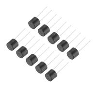 QUARKZMAN 10Pcs Fusible Micro Lent à Soufflage Lent Cylindrique Monté en DIP pour Réparation de Pièces Électroniques PCB LCD, 1A 250V, Noir