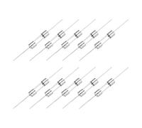 QUARKZMAN 10pcs Fusibles à Tube en Verre, Axiaux avec Fil de 5x20mm 3.15A 250V pour Remplacer ou Réparer de Nombreux Appareils Électroniques Domestiques (F3.15A)